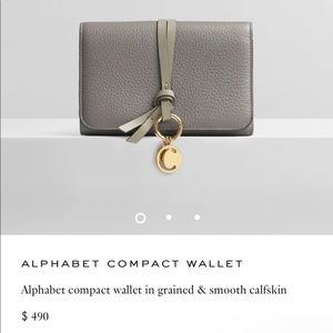 Chloe Alphabet Compact Wallet